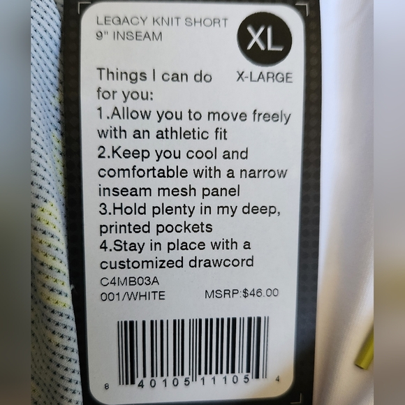 NWT Solfire Men's Legacy Knit Short XL - Picture 12 of 14